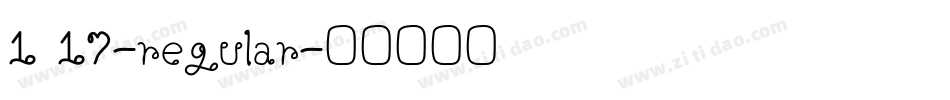 1 17-regular字体转换